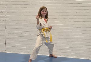 Rachel Yellow Stripe Belt